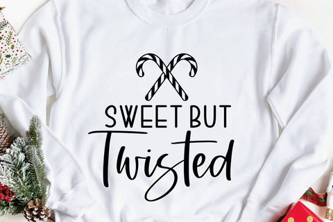 Sweet But Twisted SVG Christmas Funny Quote SVG PNG EPS DXF SVG zoellartz 