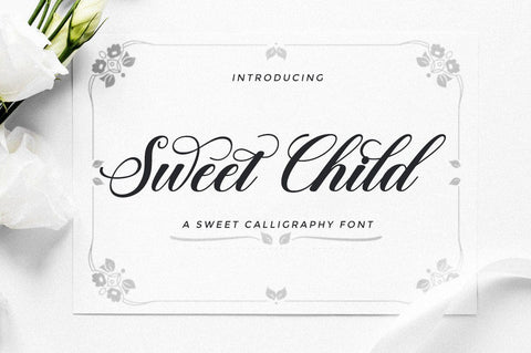 Sweet Child Script Font AngelStudio 