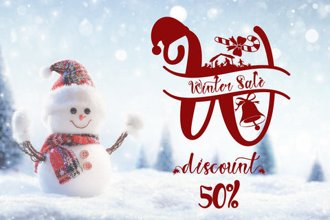 Sweet Christmas Monogram Font Prasetya Letter 