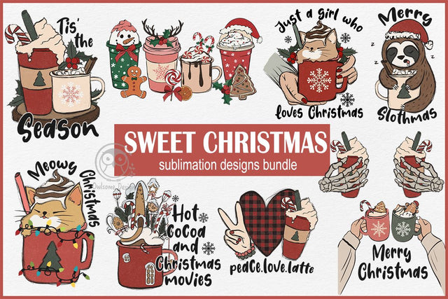 Sweet Christmas Sublimation Bundle Sublimation LAM HOANG THUY 