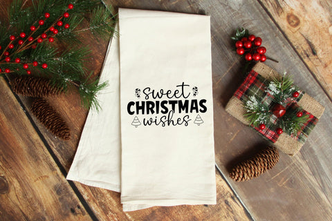 Sweet Christmas Wishes | Christmas Kitchen Towel SVG SVG CraftLabSVG 