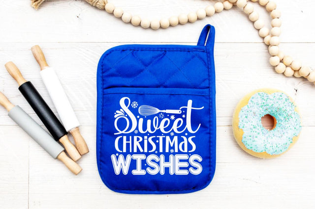 Sweet christmas wishes, Christmas pot Holder Design SVG DESIGNISTIC 