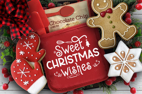 Sweet Christmas Wishes I Christmas Pot Holders SVG I PNG SVG Happy Printables Club 