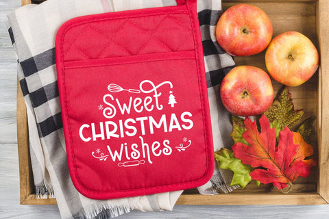 Sweet Christmas Wishes I Christmas Pot Holders SVG I PNG SVG Happy Printables Club 