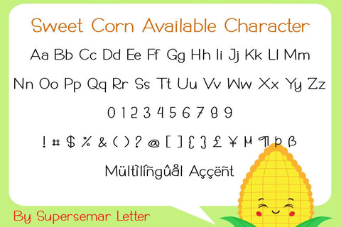 Sweet Corn Font Supersemar Letter 