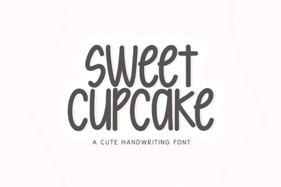 Sweet Cupcake - Cute Handwritten Font Font KA Designs 