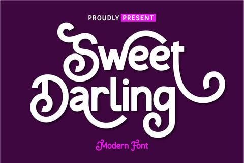 Sweet Darling Font twinletter 