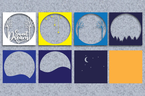 Sweet Dream Layered Papercut 3D Paper zafrans studio 