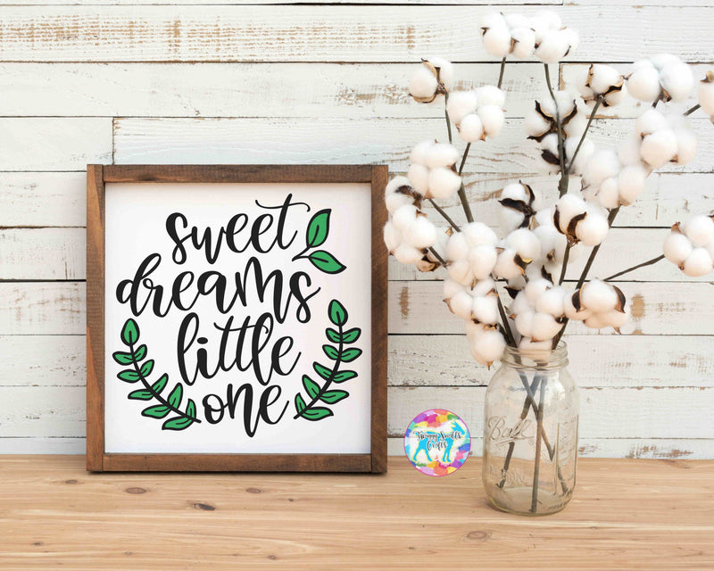 Sweet Dreams Little One - Baby SVG file SVG Twiggy Smalls Crafts 