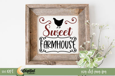 Sweet Farmhouse SVG. Design Quote SVG. Family SVG SVG Evgenyia Guschina 