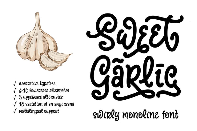 Sweet Garlic Font Abo Daniel Studio 