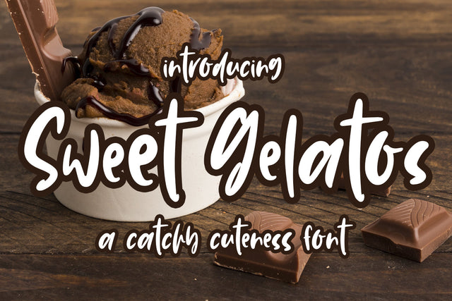 Sweet Gelatos Font Abo Daniel Studio 