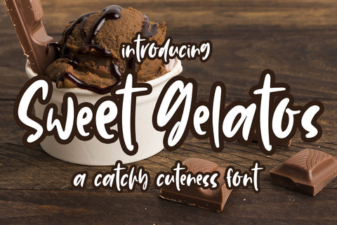 Sweet Gelatos Font Abo Daniel Studio 