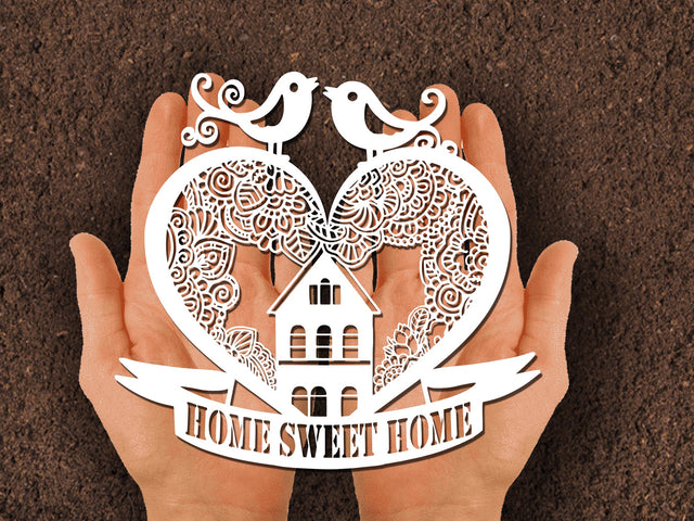 Sweet Home Bird Paper cut SVG Johan Ru designs 
