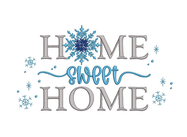 Sweet Home Embroidery Design, 3 sizes, Instant Download Embroidery/Applique DESIGNS Nino Nadaraia 