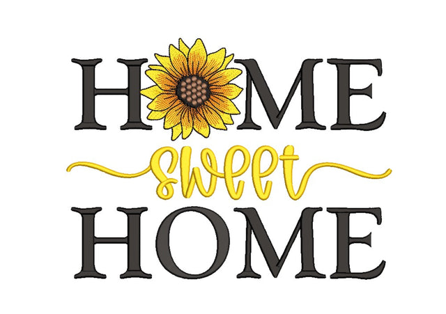 Sweet Home Embroidery Design, 3 sizes, Instant Download Embroidery/Applique DESIGNS Nino Nadaraia 