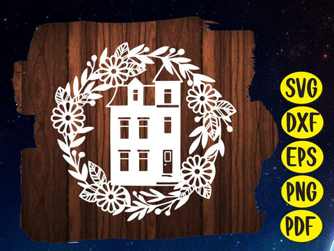 Sweet Home Paper cut SVG Johan Ru designs 