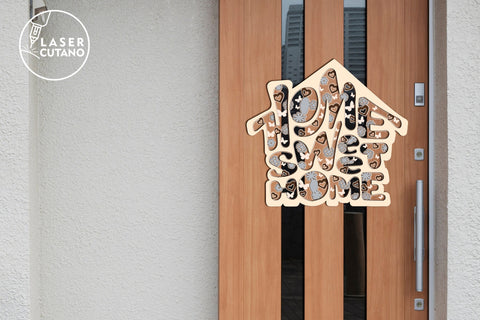 Sweet Home Signs Bundle Multilayer Cut Template, Mandala, Sign SVG, 3D Designs, Mini Design Bundles SVG LaserCutano 