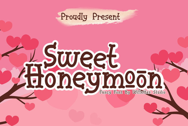 Sweet Honeymoon Font Willetter Studio 