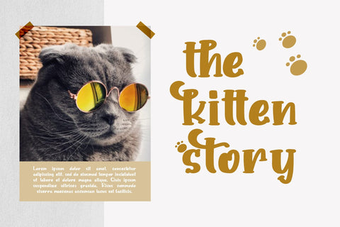 Sweet Kitten Font yumnatype 