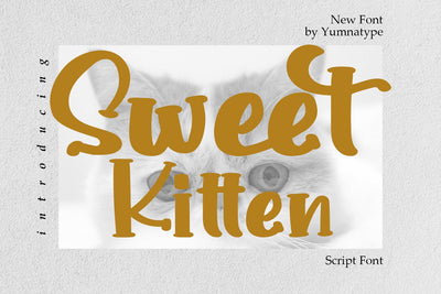 Sweet Kitten Font yumnatype 