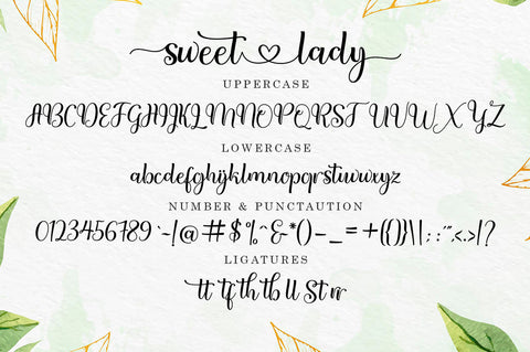 Sweet lady Font Black Studio 