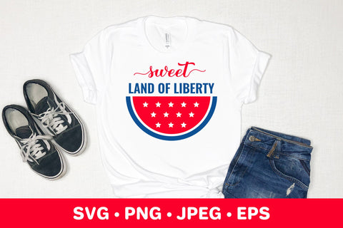 Sweet land of liberty. Funny 4th of July quote. Patriotic SVG SVG LaBelezoka 