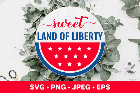 Sweet land of liberty. Funny 4th of July quote. Patriotic SVG SVG LaBelezoka 