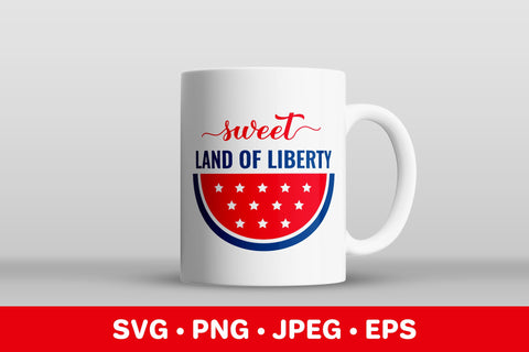 Sweet land of liberty. Funny 4th of July quote. Patriotic SVG SVG LaBelezoka 