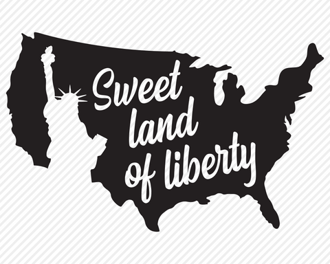 Sweet Land Of Liberty | Patriotic SVG SVG Texas Southern Cuts 