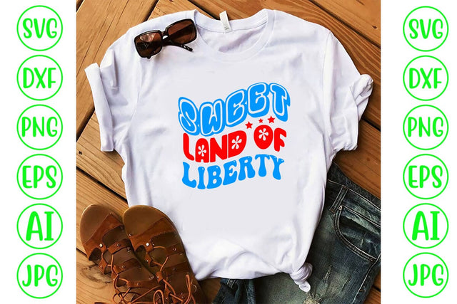 Sweet Land Of Liberty Retro SVG SVG Syaman 