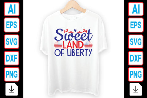 Sweet Land of Liberty SVG Craftlabsvg24 