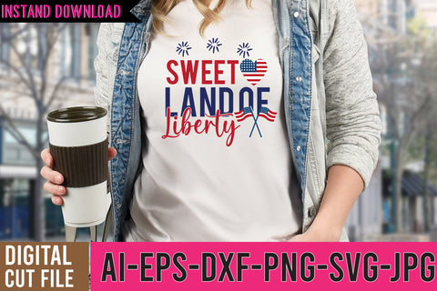 Sweet Land of Liberty SVG Cut File SVG BlackCatsMedia 