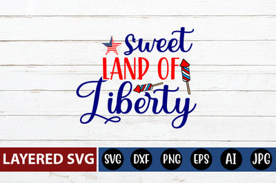 sweet land of liberty SVG cut file SVG Blessedprint 