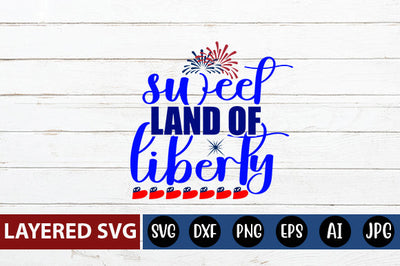 sweet land of liberty SVG cut file SVG Blessedprint 