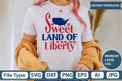 Sweet Land Of Liberty Svg Cut File SVG DesignPlante 503 