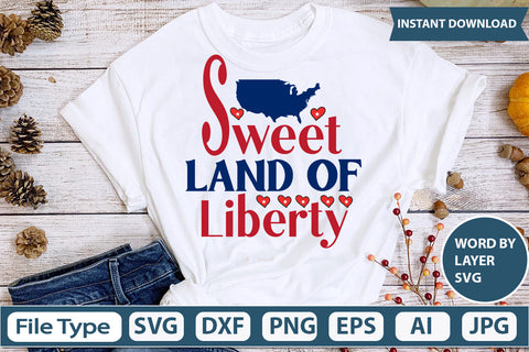Sweet Land Of Liberty Svg Cut File SVG DesignPlante 503 