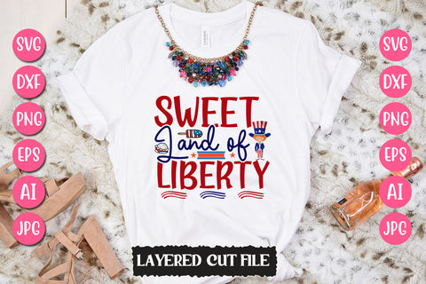 Sweet Land Of Liberty SVG Cut File SVG Newmockups 
