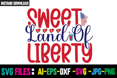 Sweet Land Of Liberty SVG Cut File SVG Newmockups 