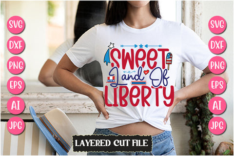 Sweet Land of Liberty SVG Cut File SVG Newmockups 