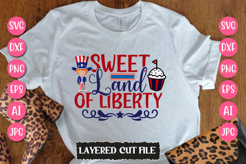 Sweet Land Of Liberty SVG Cut File SVG Newmockups 