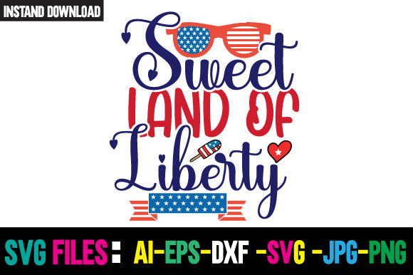 Sweet Land Of Liberty SVG Cut File SVG Newmockups 