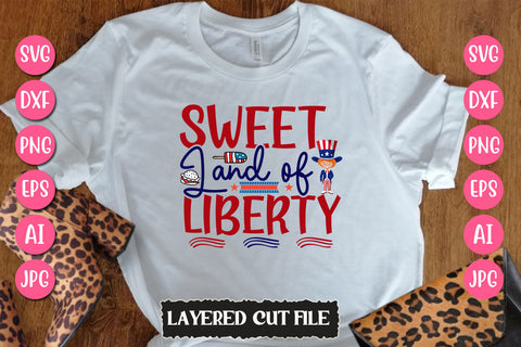 Sweet Land Of Liberty SVG Cut File SVG Newmockups 