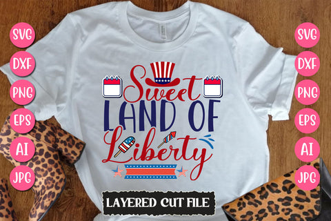 Sweet Land Of Liberty SVG Cut File SVG Newmockups 