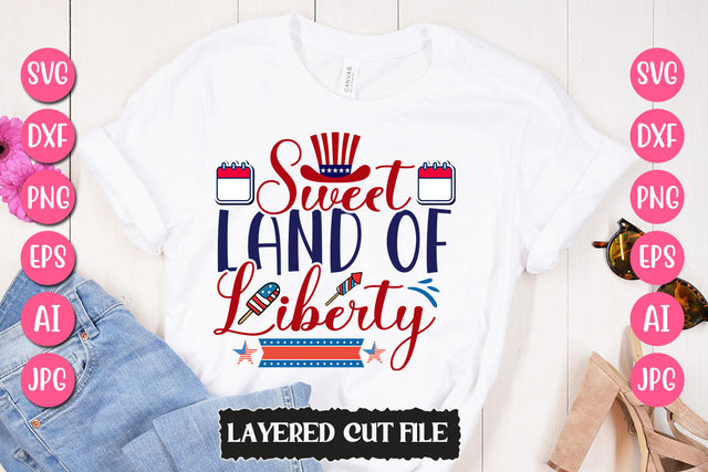 Sweet Land Of Liberty SVG Cut File SVG Newmockups 