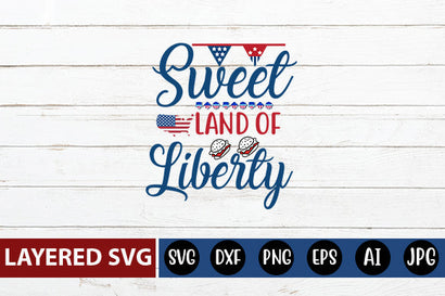 Sweet Land Of Liberty SVG cute file SVG Blessedprint 