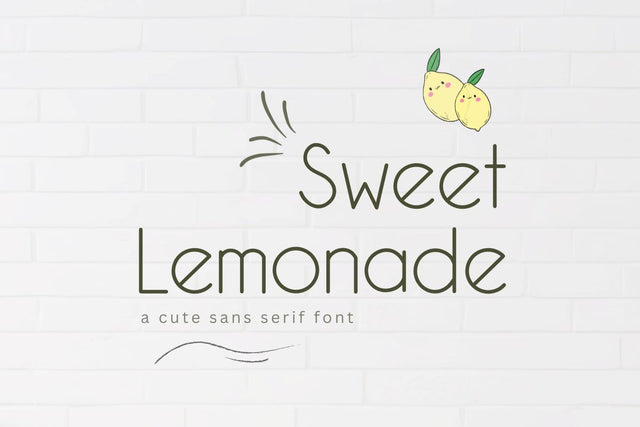 Sweet Lemonade - Cute Handwritten Font Font ChiraaDesign 