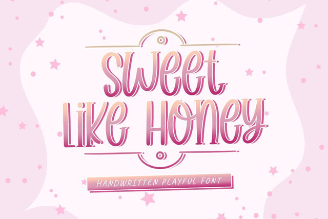 Sweet Like Honey | Playful Font Font Jimtype Studio 