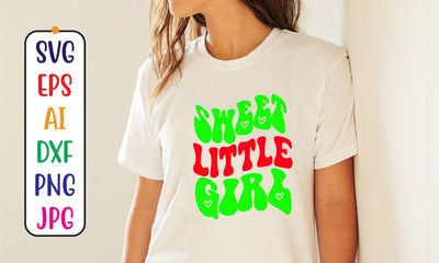 Sweet Little Girl Retro SVG SVG Syaman 