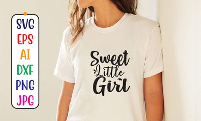 Sweet Little Girl SVG Cut File SVG Syaman 